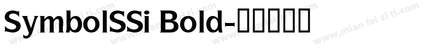 SymbolSSi Bold字体转换